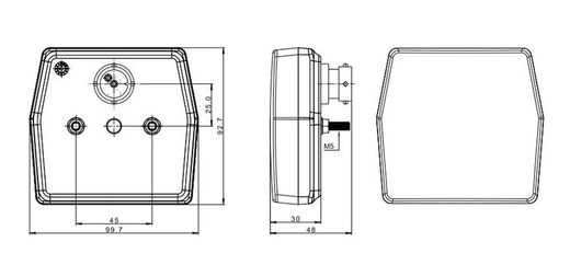 Piloto delantero LED con posición e intermitente 12v FT-225LED - Fristom