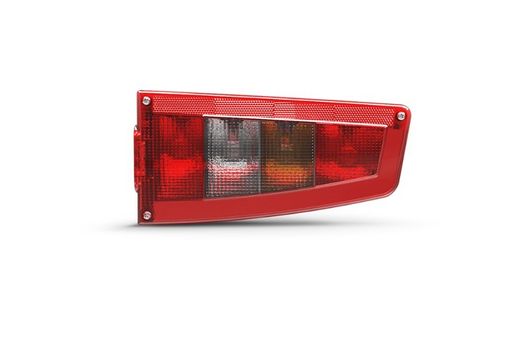 Piloto direito híbrido 12v com luz de posição e placa em led