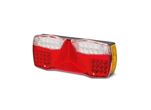 Piloto LED direito com triângulo, com luz de posição e posição lateral em LED.