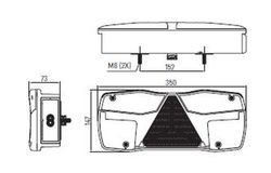 Piloto Derecho Led Con Triángulo, Con Posición Y Luz De Posición Lateral En Led.
