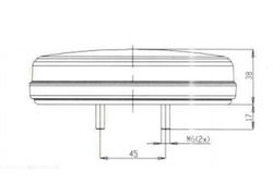 Piloto trasero LED multifunción con posición, freno y dirección 99-1129 - Was