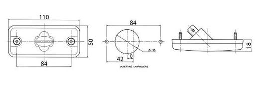 Piloto Fpl93 Ámbar Para Luces De Posición Lateral
