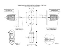 Cuerno de gálibo led corto blanco, rojo y ámbar