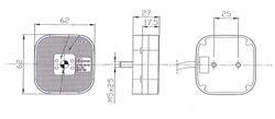 Luz de posición LED ámbar FT-027ZLED - Fristom