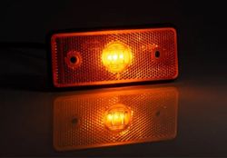 Gelbe LED-Positionsleuchte 110x45x17,5