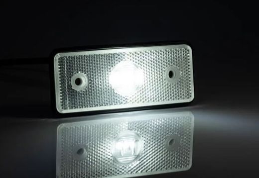 Weiße LED-Positionsleuchte 110x45x17,5
