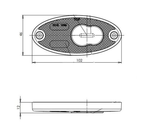 Rote LED-Positionsleuchte 99-0310 - War