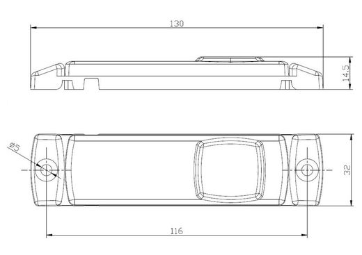Weiße LED-Positionsleuchte FT-018BLED - Fristom