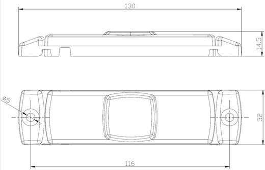Luz de posición LED roja FT-017CLED - Fristom