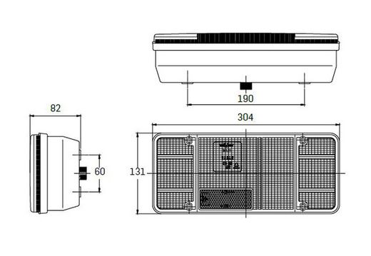 Linke Iveco-Kontrollleuchte mit Nebelscheinwerfer (A92) 44-0833