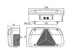 Linke Kontrollleuchte mit 7 Funktionen