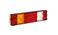 Linke Kontrollleuchte mit Dreieck, Kennzeichenbeleuchtung und Seitenmarkierungsleuchte