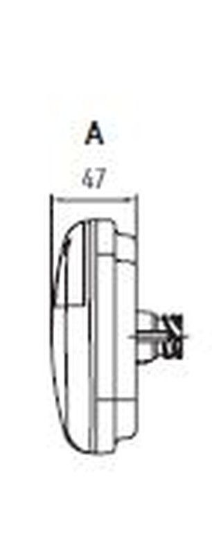 Rechte LED-Kontrollleuchte mit Universalanschluss