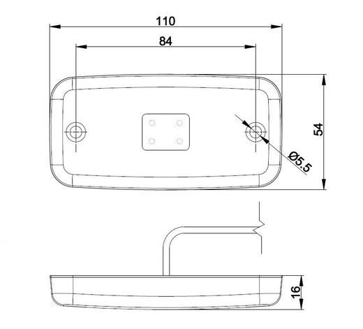 Luz de posición LED blanca FT-019BLED - Fristom