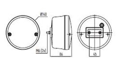 LED-Kontrollleuchte mit Positions-, Brems- und Dynamiklenkungsanzeige