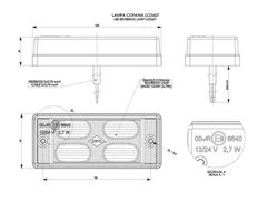 Piloto Led Marcha Atrás 108x46