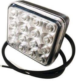 Piloto LED Trasero Blanco Marcha Atrás Con Cable 16 LEDs