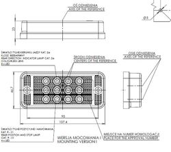 Piloto LED Trasero De 3 Funciones