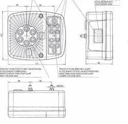 LED-Positions-, Brems- und Blinklicht hinten