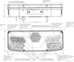Piloto LED Trasero Derecho Sin Triángulo