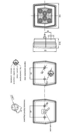 Piloto LED Universal con Posición y Dirección