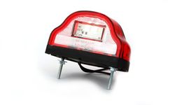 Feu de plaque d'immatriculation LED rouge universel 55-0997 - Was