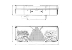 Piloto trasero LED izquierdo multifunción 99-1184 - Was