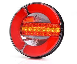 Runde LED-Multifunktions-Kontrollleuchte mit Positions-, Brems- und Blinksignal