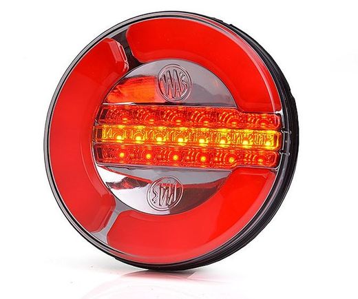 Piloto multifuncional LED redondo com posição-freio-direção