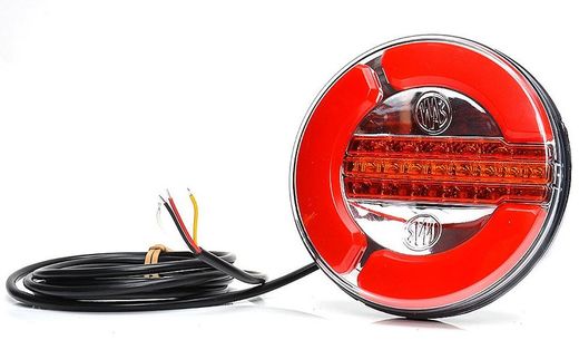 Runde LED-Multifunktions-Kontrollleuchte mit Positions-, Brems- und Blinksignal