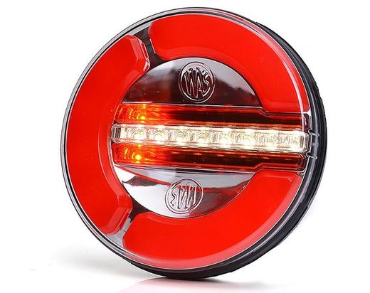 Piloto multifuncional LED redondo com luz de posição, ré e neblina
