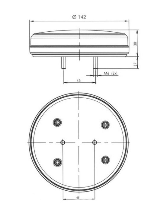 Dynamischer rechter LED-Multifunktionspilot