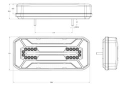 Multifunktions-LED-Positionsleuchte rechts/links mit dynamischem Blinker