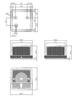 Piloto Posición Delantero Dos Luces: Posición Y Dirección. Blanco/Ámbar