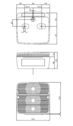 Piloto Posición Delantero Dos Luces: Posición Y Dirección. Blanco/Ámbar