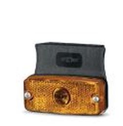 Témoin lumineux ambre en position horizontale avec support
