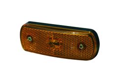 Gelbe LED-Positionsleuchte 12/24 V mit 0,5 m Kabel