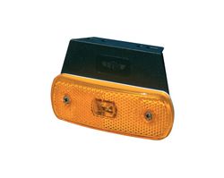 Feu de position à LED ambre 12/24 V avec support et câble de 0,5 m