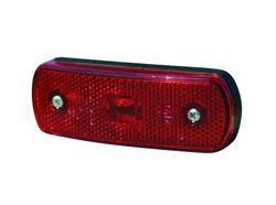 Rote LED-Positionsleuchte 12/24 V mit 0,5 m Kabel