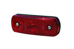 Rote LED-Positionsleuchte 12/24 V mit 0,5 m Kabel