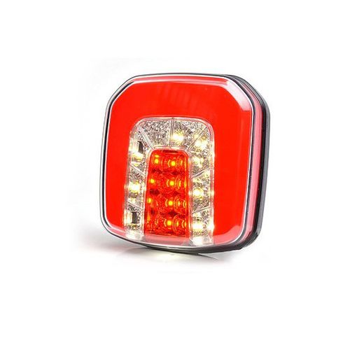 Lanterna traseira LED multifuncional com luz de posição, ré, neblina e luz de placa 99-1090 - Was