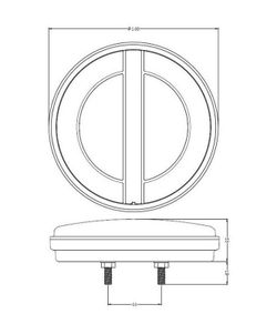 Piloto trasero redondo izquierdo LED multifunción 47-1883