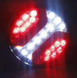 Piloto redondo universal led 3 funciones (pos/m.a/nieb)