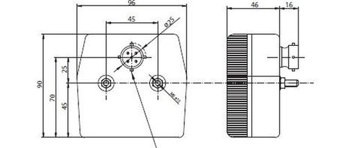 Linker Trailer-Pilot mit 4-Funktions-Bajonett