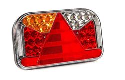 Multifunktionale LED-Anhängerleuchte links mit 7-poligem Ampere-Anschluss