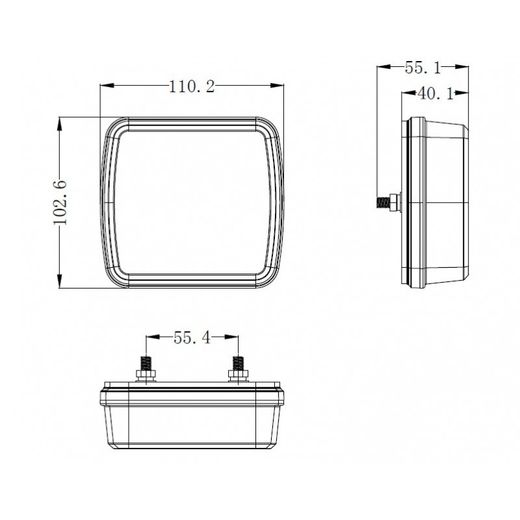 Piloto trasero LED multifunción derecho 44-1869