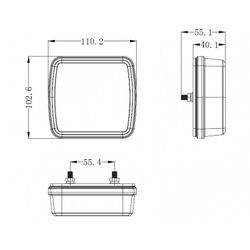 Piloto trasero LED multifunción izquierdo 44-1868