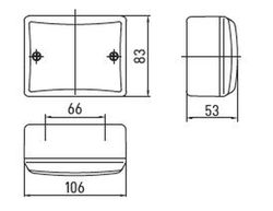 Rote Nebelscheinwerferbasis