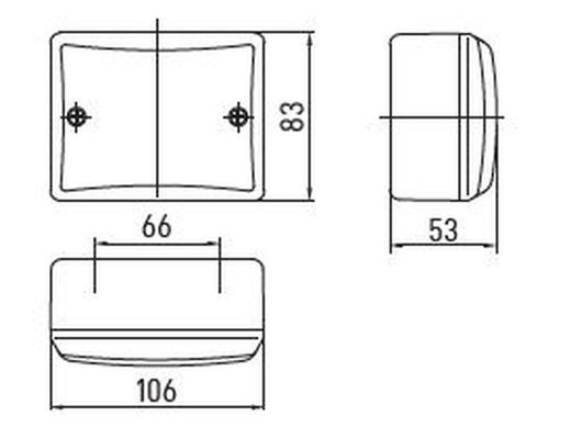 Rote Nebelscheinwerferbasis