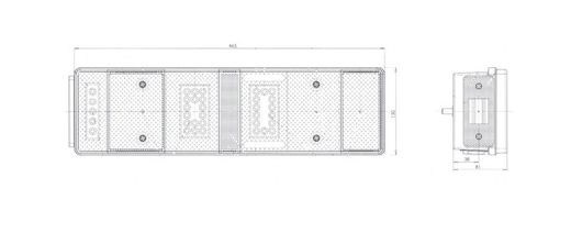 Multifunktions-Hybrid-Rücklicht rechts und links 99-0659/1 - War
